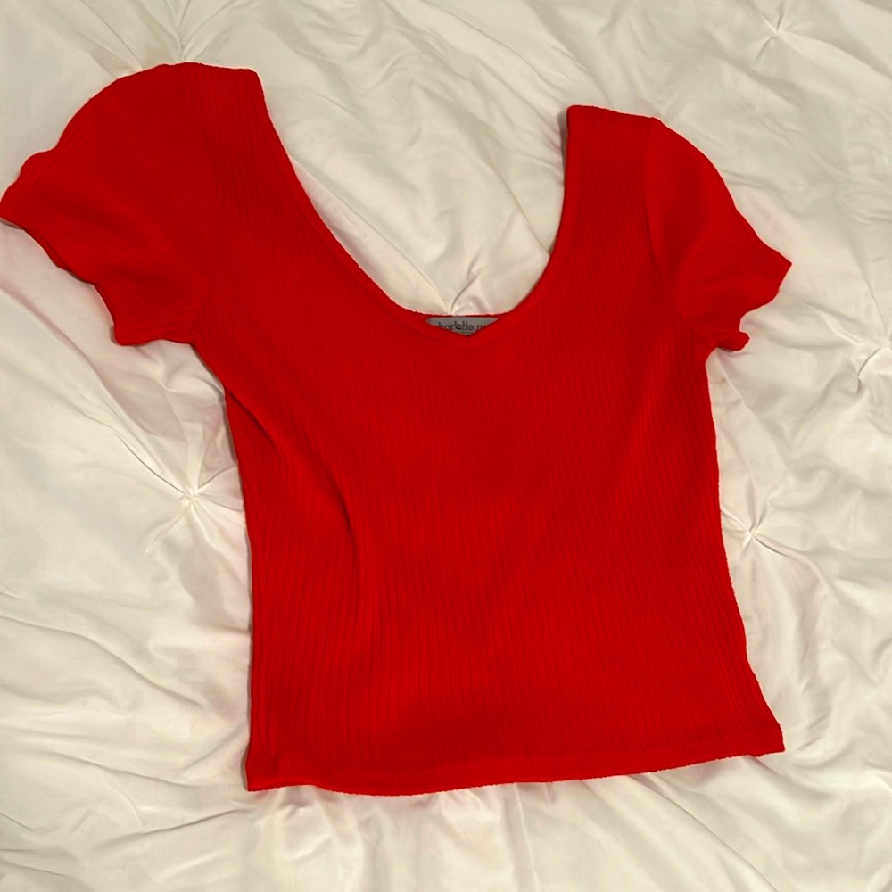 Women’s Crop Top Bright red size XS